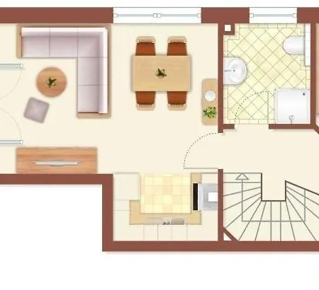 Apartmán Elbsegler, 3 Duhnen