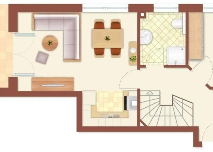 Apartmán Elbsegler, 3 Duhnen